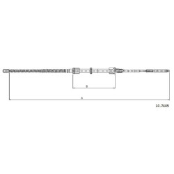 Cable de freins Cabor 10.7405