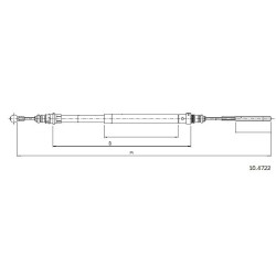 Cable de freins Cabor 10.4722