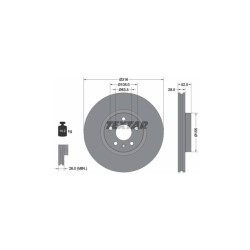 Lot de 2 Disque (x1) TEXTAR 92162305