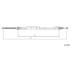 Cable de freins Cabor 11.6798