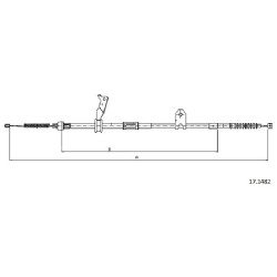 Cable de freins Cabor 17.1482