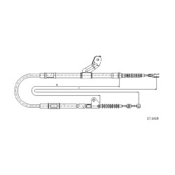 Cable de freins Cabor 17.1418