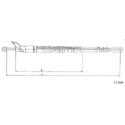 Cable de freins Cabor 17.1464