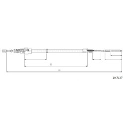 Cable de freins Cabor 10.7137