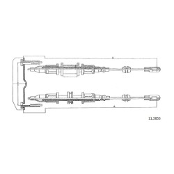 Cable de freins Cabor 11.5853