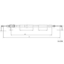 Cable de freins Cabor 10.4708