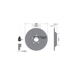 Lot de 2 Disque (x1) TEXTAR 92292403