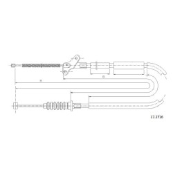 Cable de freins Cabor 17.2716