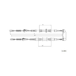 Cable de freins Cabor 11.5854