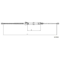 Cable de freins Cabor 10.9034