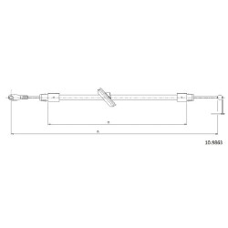 Cable de freins Cabor 10.9863