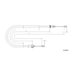 Cable de freins Cabor 10.6034