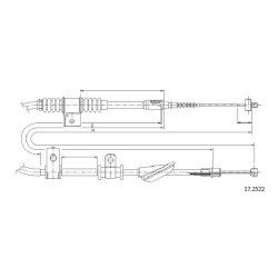 Cable de freins Cabor 17.2522