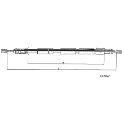 Cable de freins Cabor 10.6022