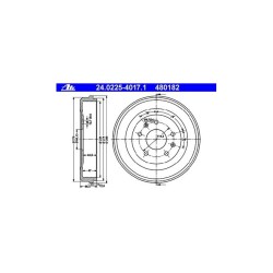 Lot de 2 Tambour ATE 480182