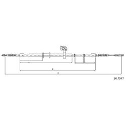 Cable de freins Cabor 10.7547