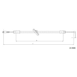 Cable de freins Cabor 10.9868