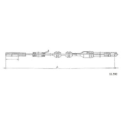 Cable de freins Cabor 11.592