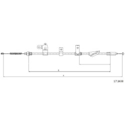 Cable de freins Cabor 17.1438