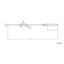 Cable de freins Cabor 10.5369