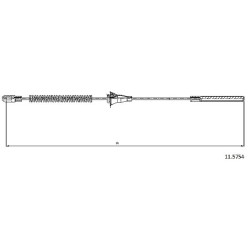 Cable de freins Cabor 11.5754