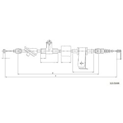 Cable de freins Cabor 12.0104