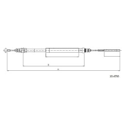 Cable de freins Cabor 10.4735