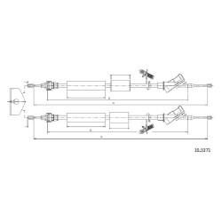 Cable de freins Cabor 10.5371