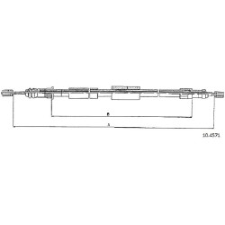 Cable de freins Cabor 10.4571