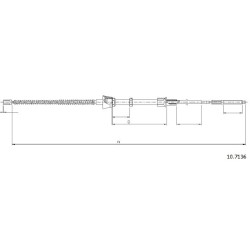 Cable de freins Cabor 10.7136