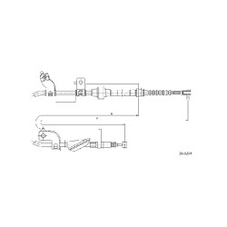 Cable de freins Cabor 10.5234