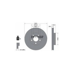 Lot de 2 Disque (x1) TEXTAR 92141205