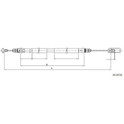 Cable de freins Cabor 10.4733