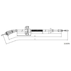 Cable de freins Cabor 10.8070