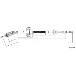 Cable de freins Cabor 10.8069