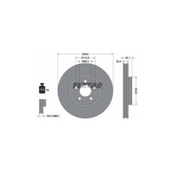 Lot de 2 Disque (x1) TEXTAR 92229305