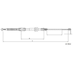 Cable de freins Cabor 10.7432