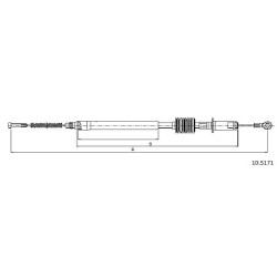 Cable de freins Cabor 10.5171