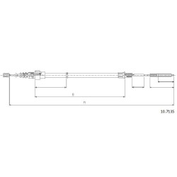 Cable de freins Cabor 10.7135