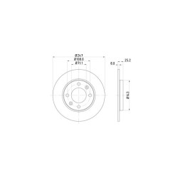 Lot de 2 Disque (x1) TEXTAR 92055003