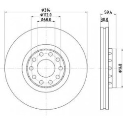 Jeu Disques Mintex MDC1242