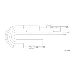 Cable de freins Cabor 10.6037