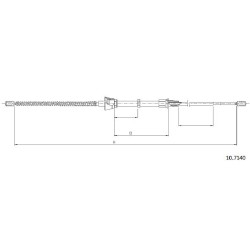 Cable de freins Cabor 10.7140