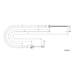 Cable de freins Cabor 10.6033