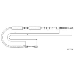 Cable de freins Cabor 10.7536