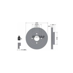 Lot de 2 Disque (x1) TEXTAR 92176005