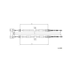 Cable de freins Cabor 11.5445