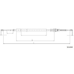 Cable de freins Cabor 10.6044