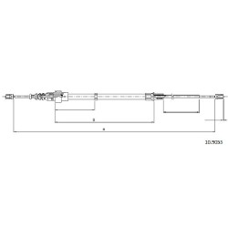 Cable de freins Cabor 10.9053