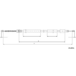 Cable de freins Cabor 10.6031